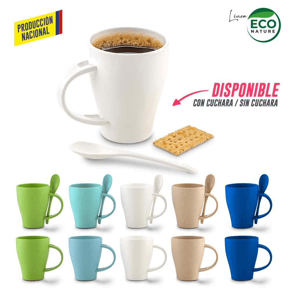 Mug Plástico con Cuchara Tiffany 350ml - Prod Na