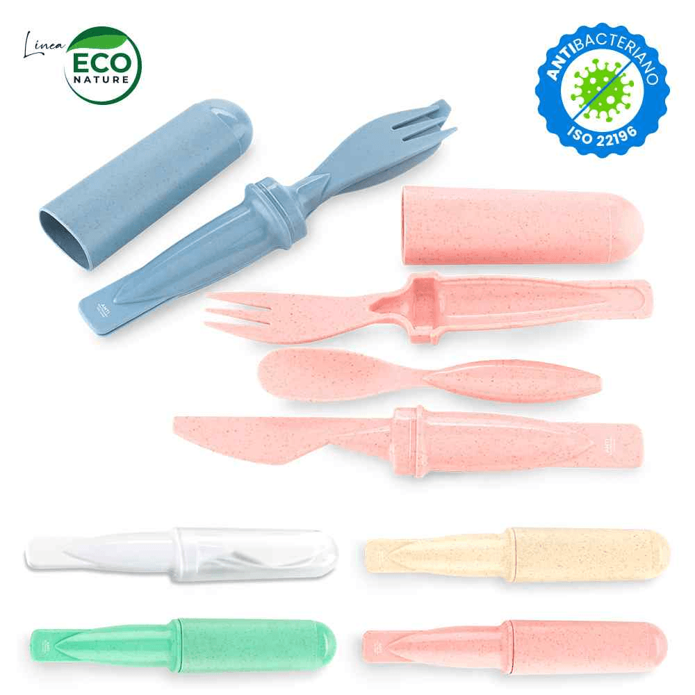 Set de Cubiertos Eco - Material Antibacteriano