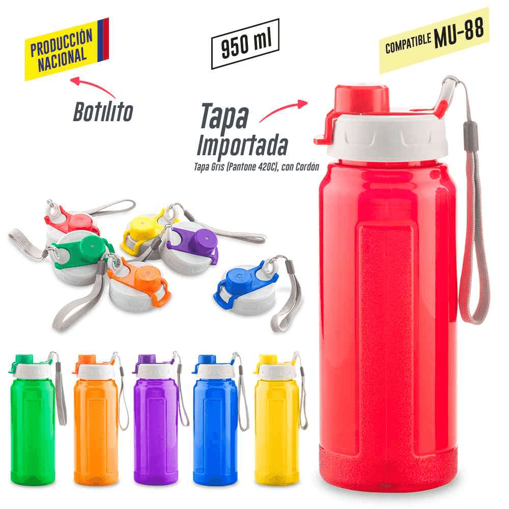 Botilito Plástico Galaxy 900ml - Producción Nacional